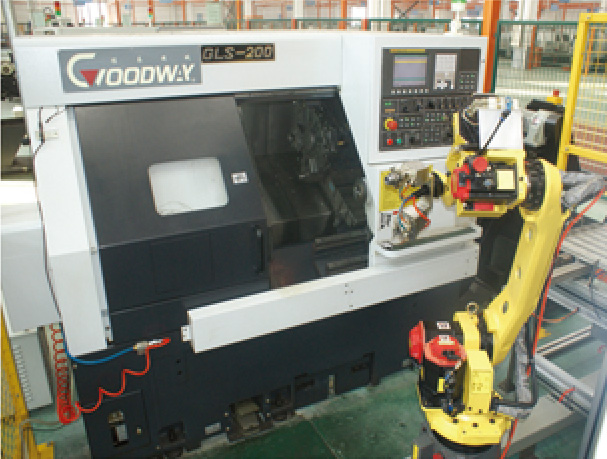 Fully automatic manipulator CNC lathe