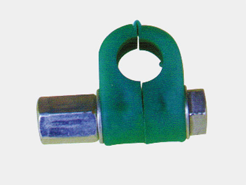 Small single hole fixed pipe clamp